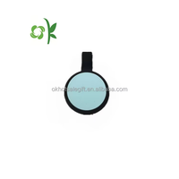 OKSILICONE High Quality 15 Bestehende Farbe Mini Circle Silikon Hunde marke Benutzer definiertes Logo Qr-Code Doppelseitiger Haustier name Leere ID-Tags