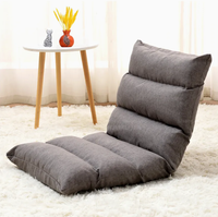 Chaise de canapé rembourrée réglable moderne avec support dorsal canapé pliant au sol chaise longue pour adultes loisirs allongés