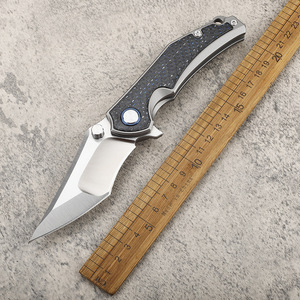 Vg10 lưỡi thép TC4 hợp kim titan + sợi carbon xử lý EDC dao công cụ - Product Image 4