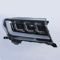 Ensemble de phares à LED à 3 lentilles, mise à niveau des phares à LED pour accessoires de voiture, compatible avec Toyota Land Cruiser LC200 FJ200 2008-2015