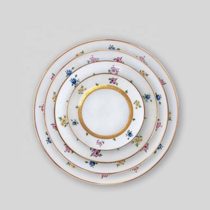 Vajilla clásica europea de alta temperatura tasses DXC Arita <span class=keywords><strong>Meissen</strong></span> Toile <span class=keywords><strong>porcelana</strong></span> anglaise plato China Argent stock caja de regalo - Product Image 2