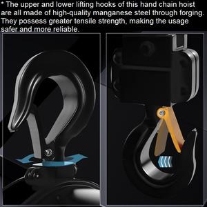 บล็อกโซ่คุณภาพสูง 20 ตัน 10 เมตร โซ่รับน้ำหนัก G80 ระบบเบรกคู่ สำหรับยกของในคลังสินค้า - Product Image 6
