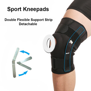 Aofit Logo Personnalisé Puissance <span class=keywords><strong>Genouillère</strong></span> Avec Coussinet En Silicone Articulation Patella Genou Soutien Ceinture Coussinets Bretelles - Product Image 3