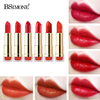 Rouge à lèvres mat sculpté, nourrissant, waterproof, longue tenue, pigment riche, 6 teintes, OEM ODM, marque privée, logo personnalisé, vente en gros