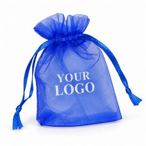 Wholesale Sheer Organza <b>Bags</b> Custom Printed Drawstring Pouches for Jewelry Gifts Candy and Wedding Packaging - Product Image 6