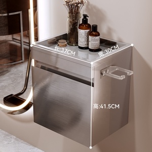 Nouvelle Arrivée Meuble de Salon Moderne en Acier Inoxydable, Armoire de Barbier Durable, Rangement Mural pour Outils de Coiffure, Mobilier de Salon - Product Image 5