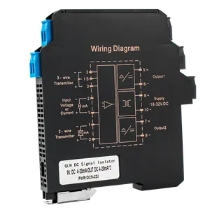 Dc Signal Isolator 0-10v 4 To 20ma Current Voltage Transmitter 1 In 2 Out Signal Spliter Converter 0-5v 10v Signal Isolation