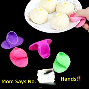 Protège-doigts en silicone épaissi, résistant à la chaleur, anti-brûlure, mini-gant de cuisine antidérapant pour bols, assiettes et poêles - Product Image 6