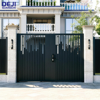 Portail battant en aluminium pour maisons, idéal pour les entrées principales, allées et murs de clôture, en métal industriel d'extérieur, au meilleur prix