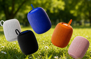 Portable Bluetooth Speaker Blue Plastic Cabinet Wireless Full-Range Audio Outdoor Use 10-15 Hours Battery Life - Product Image 3