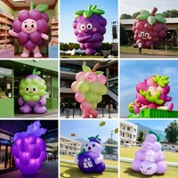 Ballon gonflable géant personnalisé en forme de raisin violet, accessoire réaliste pour la décoration de scène, les fêtes à thème et le merchandising visuel en magasin