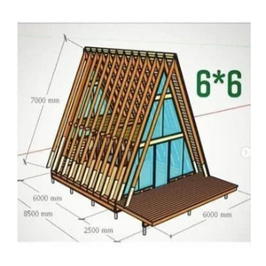 CE-gecertificeerde luxe modulaire prefab woningen met twee slaapkamers, licht stalen frame, moderne driehoekige villa's, 2-verdiepingen tellende mobiele huizen - Product Image 6