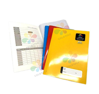 Cahier d'école au design personnalisé, format A4 80 /100 feuilles de cahiers d'exercices carrés pour fournitures scolaires