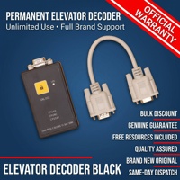 Herramienta de Servicio para Decodificador de Elevadores 561CPU40, Versión Permanente Ilimitada, Serie Completa con 2 Cables, Dispositivo Programador de Diagnóstico