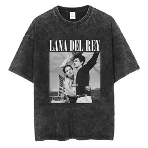 Camiseta Vintage Lavada <span class=keywords><strong>de</strong></span> Lana Del Rey, Cantante <span class=keywords><strong>de</strong></span> <span class=keywords><strong>los</strong></span> <span class=keywords><strong>90</strong></span>, Estilo Harajuku, Retro, Desgastada, <span class=keywords><strong>de</strong></span> Manga Corta, Talla Grande, para Hombre, con Tecnología Digital <span class=keywords><strong>de</strong></span> Absorción <span class=keywords><strong>de</strong></span> Humedad - Product Image 5