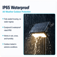 Projecteur solaire LED multi-usage pour extérieur 900LM / 7W 3000K 4000K 6000K Tout-en-un IP65 pour le camping en plein air, le jardin, le travail et l'éclairage