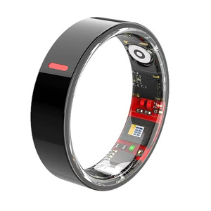 Smart Ring With Sleep Heart Rate Blood Pressure Monitoring Waterproof LCD Display Unisex Timing <b>Tracking</b> <b>Device</b> - Product Image 1