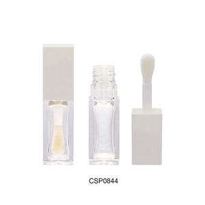 Tube de brillant à lèvres liquide recyclable avec applicateur coussiné surdimensionné, estampage à chaud, sérigraphie, tubes d'huile à lèvres à grande applicatrice - Product Image 2