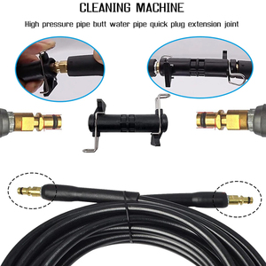 Tuyau de lavage haute pression 6/10/15/20m pour nettoyeur de voiture, rallonge électrique en caoutchouc à connexion rapide pour séries <span class=keywords><strong>Karcher</strong></span> K2-K7 - Product Image 4