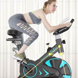 Bicicleta Estática Profesional para Casa, con Volante de Inercia de 5 kg, Peso Máximo del Usuario de 150 kg, Resistencia Ajustable, Diseño Unisex, Pantalla LCD, Metálica - Product Image 1