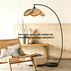 โซฟาห้องนั่งเล่นสไตล์ฝรั่งเศสโบราณ ติดกับโคมไฟตั้งพื้นเหล็กดีไซน์ทันสมัย โคมไฟตั้งพื้นสไตล์จีนใหม่ ขั้วหลอด E27 - Product Image 3