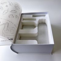 Boîte cadeau rigide en carton magnétique en forme de livre avec logo personnalisé de luxe pour bijoux et cosmétiques, impression élégante CMYK