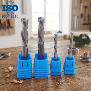 Fresa espiral TCT de 2/3/4 filos de carburo de tungsteno para fresado CNC de madera, ODM OEM, fresa resistente al desgaste - Product Image 2
