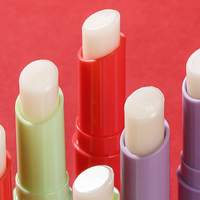 MOOYAM Bálsamo Labial Hidratante Rojo Diseño de Navidad Sabores de Uva de Fresa Nutritivo Labio Seco Nutritivo para Piel Múltiple