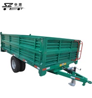 Remorque basculante à double roue 5 tonnes tracteur agricole