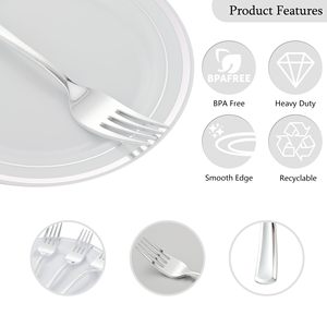 Vaisselle jetable personnalisée de dernière conception couteaux et fourchettes jetables vente en gros en usine - Product Image 3