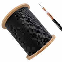 Cable triaxial micro coaxial de PTFE TRB179 de 75 ohmios, de alta temperatura y bajo ruido, para transmisión de video, pruebas de aviación e instrumentos de 75 ohmios.