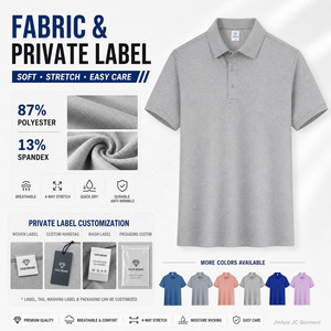 เสื้อกอล์ฟถักแบบย้อมสีทั้งตัว รุ่นยูนิเซ็กซ์ แขนสั้น 87% โพลีเอสเตอร์ 13% สแปนเด็กซ์ ระบายอากาศได้ดี แห้งเร็ว ซึมซับเหงื่อได้ดี - Product Image 5