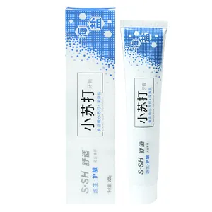 100g 구강 케어 식품 학년 베이킹 소다 바다 소금 민트 냄새 치약 OEM