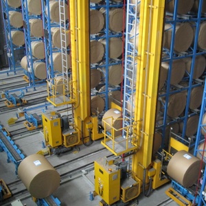 ชั้นวางหลายระดับระบบการจัดเก็บข้อมูลด้วยหุ่นยนต์ระบบการดึงข้อมูลพร้อมเครนแบบซ้อน - Product Image 3