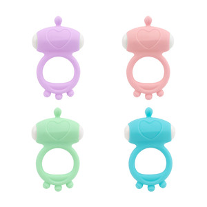 Anillo de silicona para pene, vibración única, retraso, eyaculación <span class=keywords><strong>precoz</strong></span>, juguete sexual, anillo para pene - Product Image 1