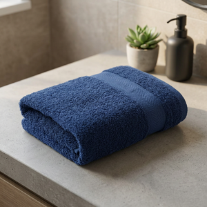 Serviette de bain ORCHID en coton biologique hypoallergénique, douce et écologique, 70x140cm, gris uni, séchage rapide, pour spa, hôtel, maison - Product Image 1