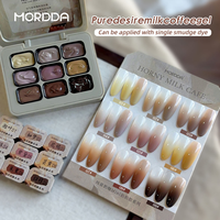 Palette de 9 couleurs personnalisable avec logo, ensembles de vernis à ongles UV en gel, gel de résine professionnel pour le nail art, fournitures de salon, lampe UV, DIY français