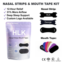 Kit de Bandes Nasales et de Bandes Buccales OEM ODM HLK pour le Ronflement, Solution de Sommeil de Qualité, Marque Privée