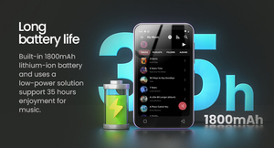 Grande mémoire 16 Go, écran tactile 4 pouces, lecteur de musique <span class=keywords><strong>MP3</strong></span>, Radio FM, haut-parleurs stéréo intégrés, <span class=keywords><strong>Spotify</strong></span>/Tidal/Google Chrome FLAC APE WAV - Product Image 4