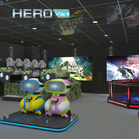 HEROVR 9D VR parc d'attractions intérieur F1 simulateur multijoueur surf mouvement course machine de jeu de réalité virtuelle pour une utilisation en extérieur
