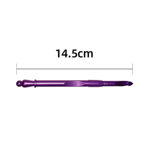 Juego de 8 cabezales de <span class=keywords><strong>ganchillo</strong></span> intercambiables de aluminio oxidado, puntas de repuesto desmontables para tejer, herramienta de artesanía - Product Image 4