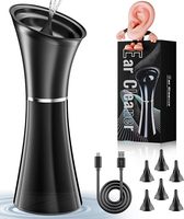 Nettoyeur de cérumen avancé avec 4 réglages de pression d'eau, fonctionnement automatique, réservoir transparent, buse en silicone et contrôle de la température