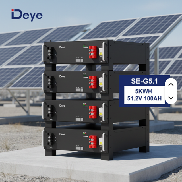 Deye SE G5.1 5.12kWh Home Solar Storage Battery High Quality Certified Hot Sale for on Grid Off Grid System