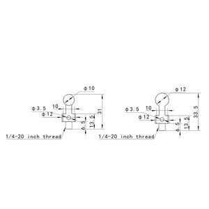 Connecteur Spiderpro Black Widow 1/4\" en acier au carbone, nickelé, pièce unique, accessoire pour appareil photo à fixation sur ceinture - Product Image 6