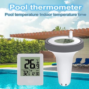 2pcs 1 Kit Spa Silicone hồ bơi nhiệt kế và hẹn giờ chính xác chìm hồ bơi ánh sáng Nhiệt kế để đo nhiệt độ nước - Product Image 2