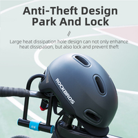 ROCKBROS — casque de vélo respirant unisexe, moulé à l'intérieur, protection contre les chocs, chapeau réglable, équipement de cyclisme