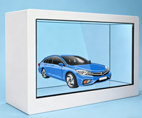 YINGTOUCH - Vitrina con Pantalla LCD Transparente Holográfica 3D de 55 Pulgadas, Máquina Publicitaria Táctil Vertical, Persona Digital Virtual