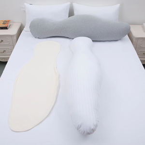 Cuscino per il corpo intero in cotone 100% personalizzato all'ingrosso per adulti, 35x135cm, rimovibile, lavabile, pieghevole, per chi dorme sul fianco, per alleviare il mal di schiena - Product Image 4