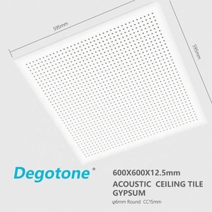 Plafond en plaques de plâtre perforées, design sans joint, panneaux acoustiques, <span class=keywords><strong>isolation</strong></span> <span class=keywords><strong>phonique</strong></span>, fourniture directe usine, régulièrement en stock. - Product Image 6