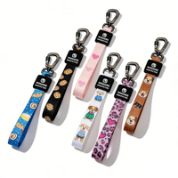 Porte-clés en métal à motif adorable de chiot Teckel avec verrou, porte-clés en caoutchouc respirant de style court personnalisé, porte-clés en plastique